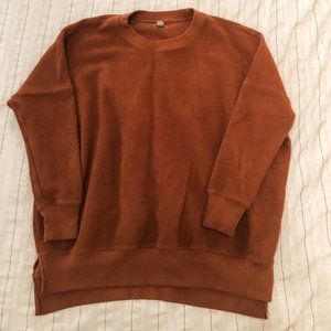 Aerie Oversized Sweater - Rust Orange - Size S